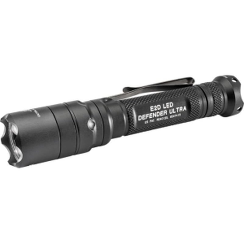 SureFire E2DLUA E2D Defender Ultra Black Anodized Aluminum White LED 5/1000 Lumens 200 Meters Range