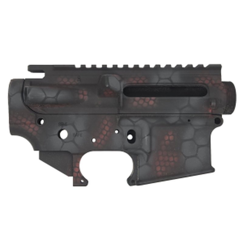 Daniel Defense DDM4 Red Crocodile Striped Receiver Set