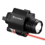 Barska 200-Lumen Laser LED Weapon Flashlight 2nd-Gen Mount Black