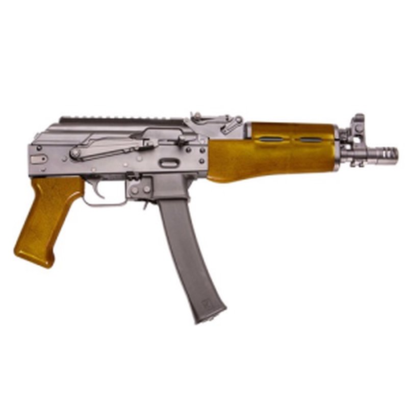 Kalashnikov USA KP9 Pistol 9mm 9.33 Inch Amber Wood Stock Black