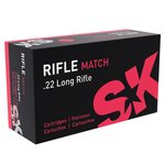 SK Ammunition 22LR Rifle Match 40gr Ammunition for Rifle Competition