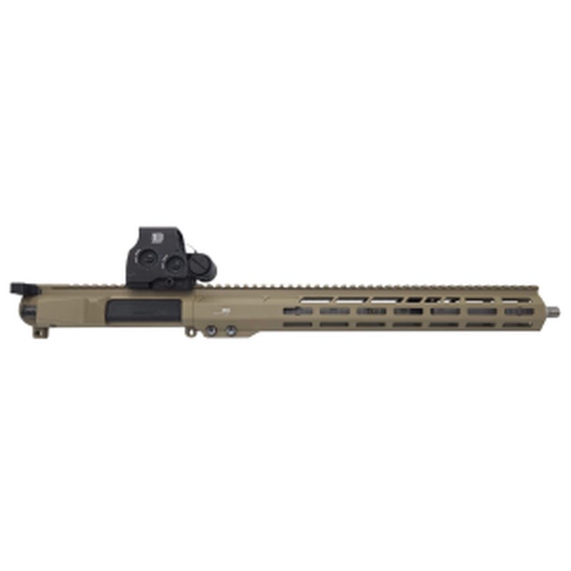 Blackout Defense .223 Wylde 16" Barrel Mid Length Fixed Gas Block Forward Assist FDE Upper Receiver w/ Eotech EXPS2-0