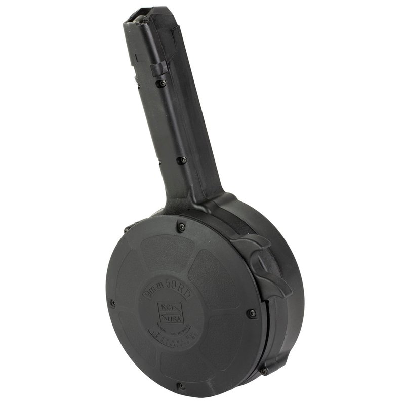 KCI USA Glock 9mm Drum Magazine 50 Round Polymer Body Steel Internals