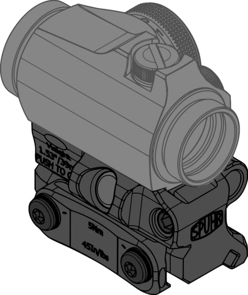 Spuhr Aimpoint T-2/Comp M5 Flip Mount