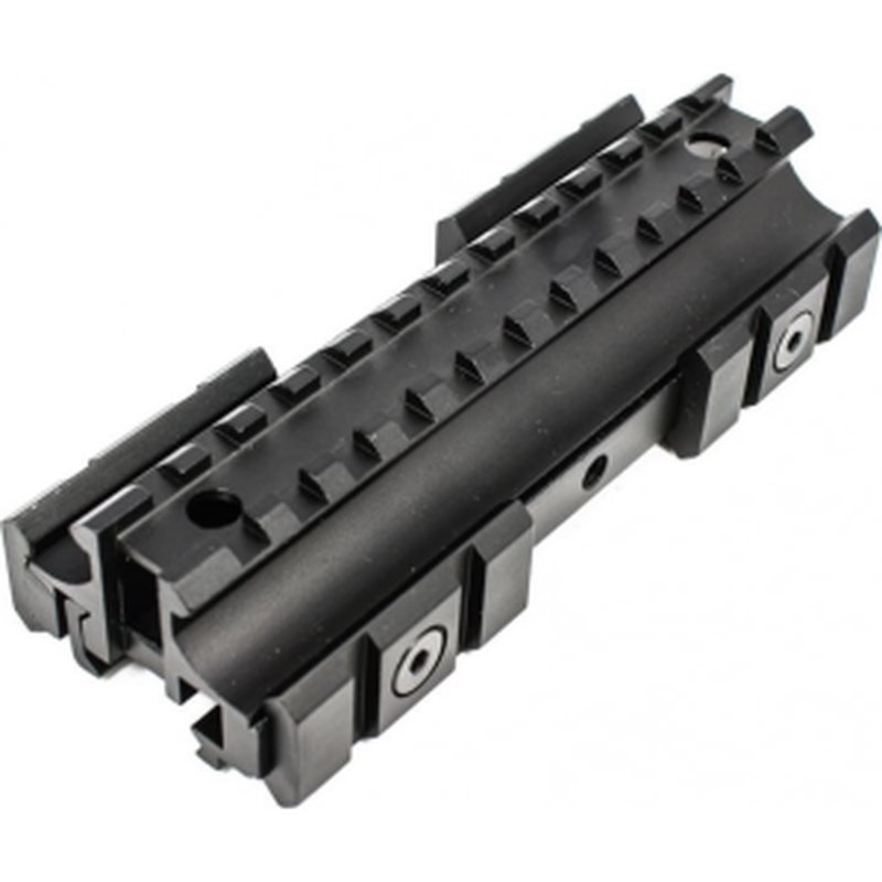 See-thru Flat Top Tri-Rail Riser Mount for AR-15 Rifle
