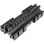 See-thru Flat Top Tri-Rail Riser Mount for AR-15 Rifle