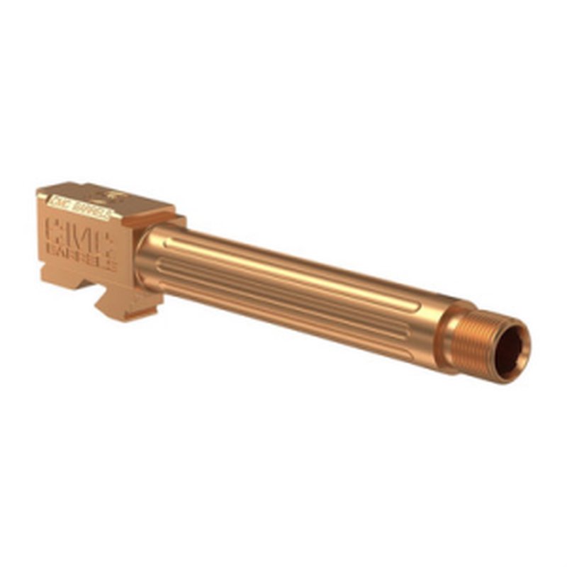 CMC Match Precision 9mm 4.48" Fluted Threaded Barrel Bronze TiCN