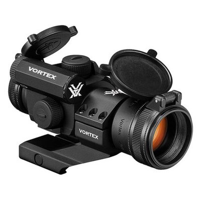 Vortex Optics StrikeFire II Red Dot Sight 30mm Tube 1x 4 MOA Red and Green Dot with Lower 1/3 Co-Witness Cantilever Picatinny Ring Mount Matte Black