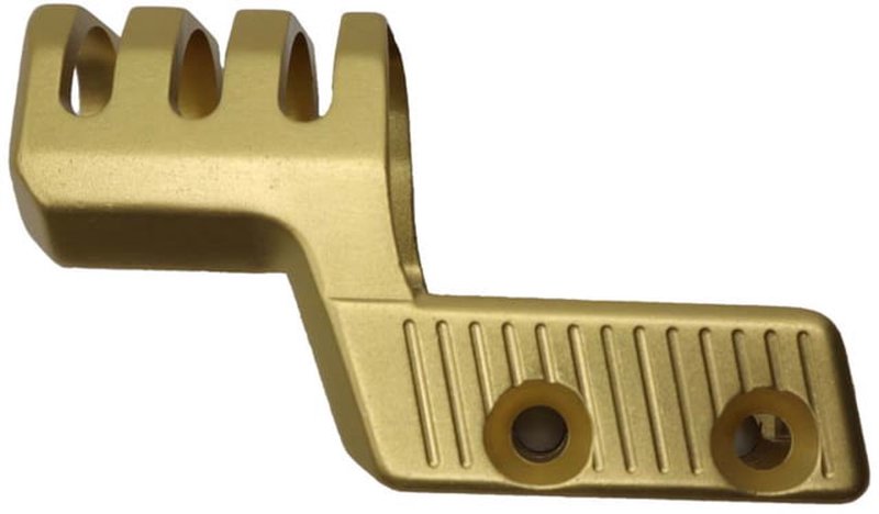 Anarchy Outdoors Ruger American Compact Compensator 9mm Gold Muzzle Device