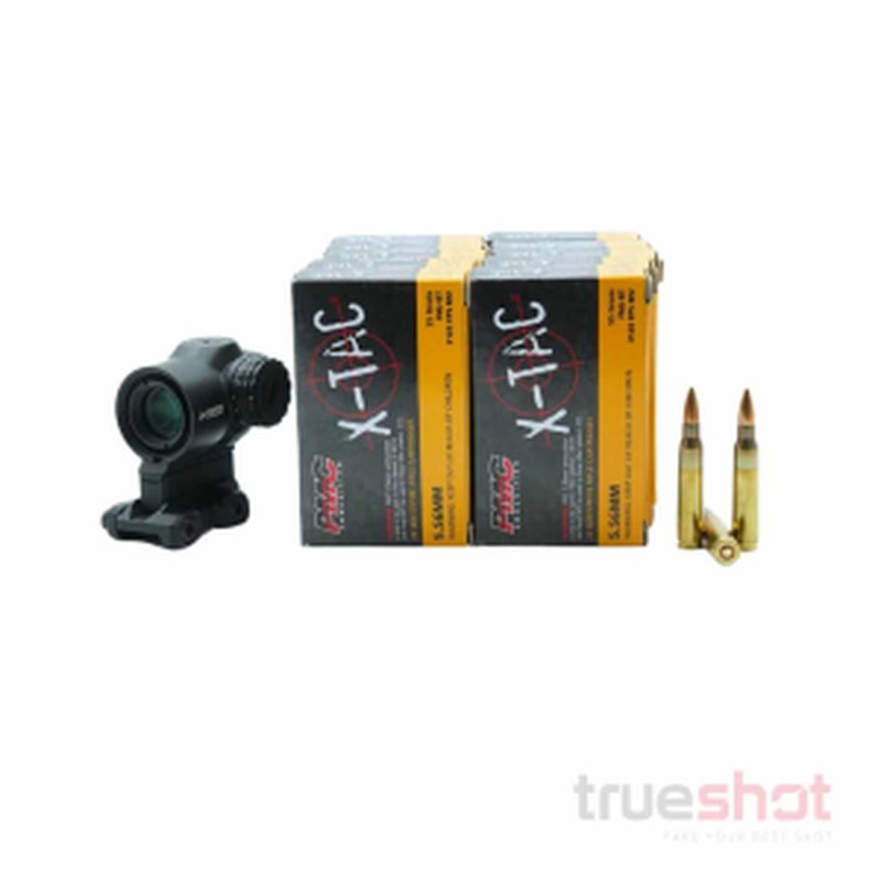 Primary Arms SLx 1x MicroPrism Red Dot Prism Optic Bundle with PMC Ammo