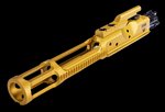 Faxon Firearms Gunner Bolt Carrier Group 5.56 NATO Nitride Finish Gold Full Auto