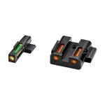 HIVIZ LiteWave H3 Sight Set for S&W Shield Green/White Front, Orange Rear