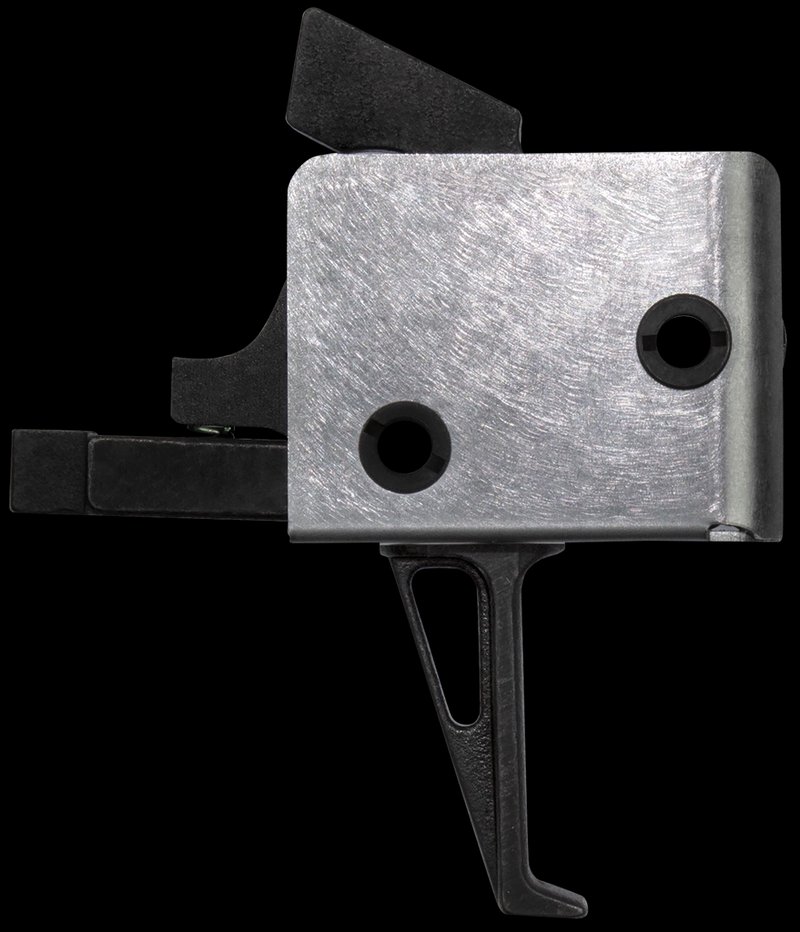 CMC Triggers AR-15/AR-10 Drop-In Flat Trigger 4.0-4.5 lb Pull Black Silver 92503