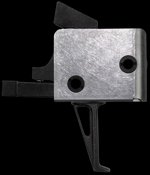 CMC Triggers AR-15/AR-10 Drop-In Flat Trigger 4.0-4.5 lb Pull Black Silver 92503