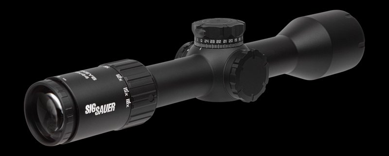 Sig Sauer Electro-Optics WHISKEY6 Rifle Scope 3-18x44 FFP MRAD 30mm Tube