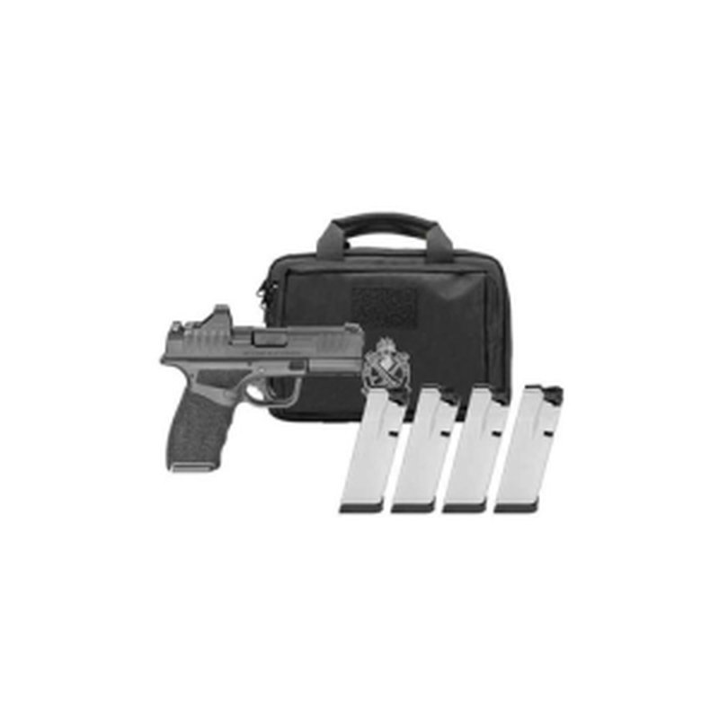 Springfield Hellcat Pro OSP 9mm 3.8 Inch Barrel Black RFX11 Green Dot 4 Mags