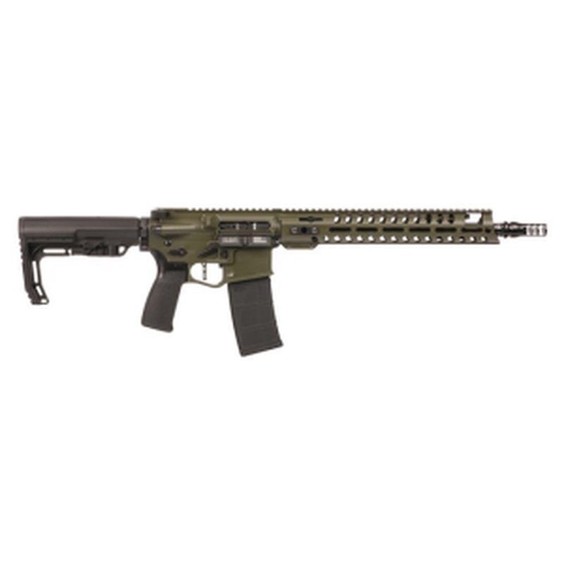 Patriot Ordnance Factory Renegade+ 5.56 NATO 13.75in Rifle, 30rd, Olive Drab