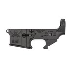 Spikes Tactical Multi-Caliber Calico Jack Logo Stripped Lower Receiver, Hardcoat Anodized Black