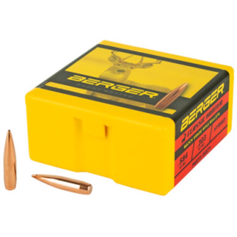 Berger Classic Hunter 6.5mm .264 135 Grain Hunting Bullets 100 Count