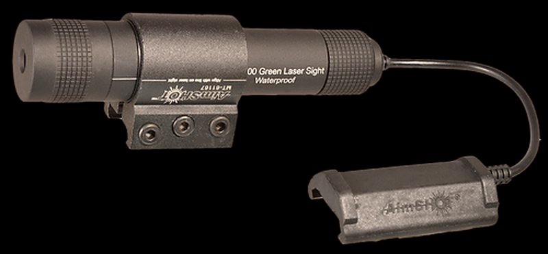 AimShot Green Rifle Laser Kit 5mW Picatinny Matte Anodized