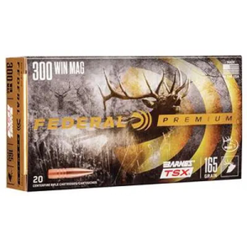 Federal Premium FDR 300 165gr Barnes TSX Rifle Ammunition