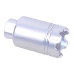 Guntec USA AR .308 Cal Micro Trident Flash Can With Glass Breaker Anodized Clear