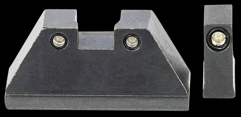 AmeriGlo GL813 XL Tall Tritium Sight Set for Glock Pistols Optic Co-Witness MOS