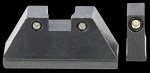 AmeriGlo GL813 XL Tall Tritium Sight Set for Glock Pistols Optic Co-Witness MOS
