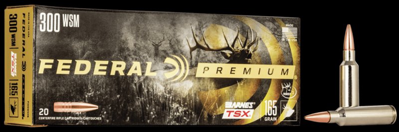 Federal Premium .300 WSM Barnes Triple Shock X TSX 165gr Ammo