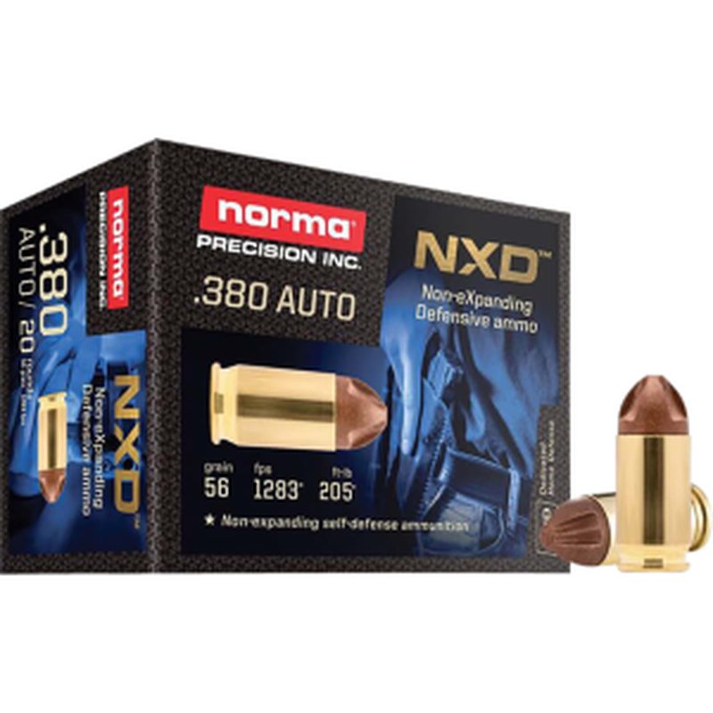 Norma 611040020 Self Defense NXD 380 ACP 56gr 20 Round Box