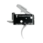 TriggerTech AR15 Adaptable Curved Trigger 2 Stage Adjustable Stainless Steel/Black