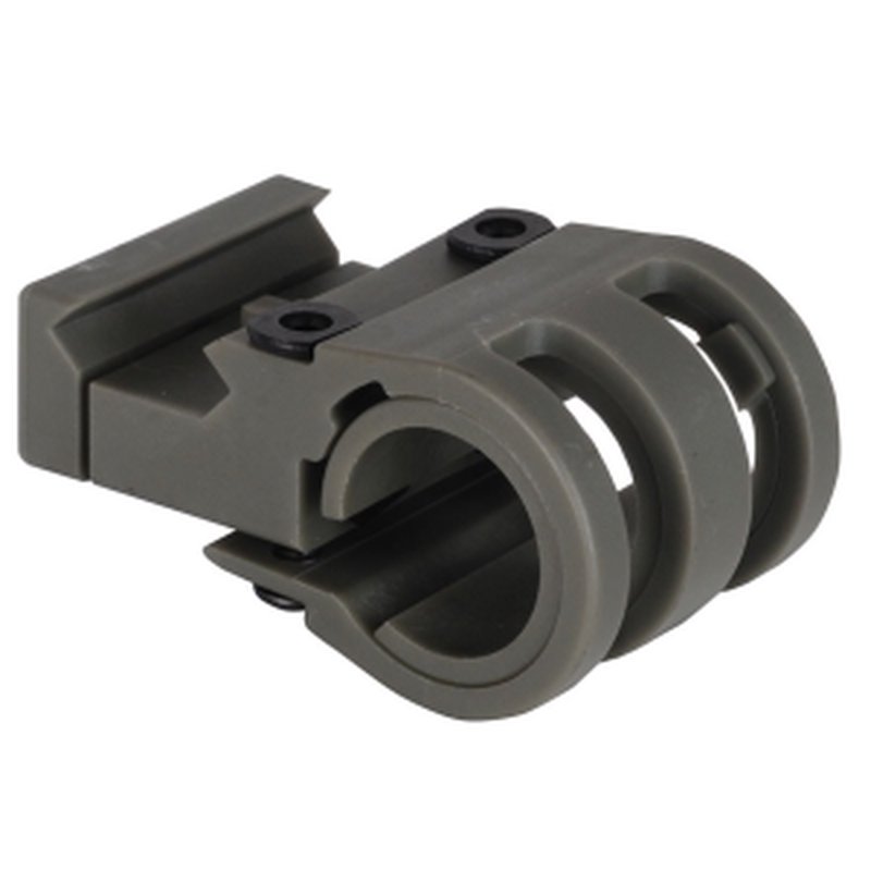 VTAC Offset Weapon Light Mount for .80" & 1" Ring Diameter Olive Drab