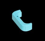 Timber Creek Outdoors GL43XEMRRE Extended Mag Release for Glock 43X (Gen4/Gen5) Robin’s Egg Blue