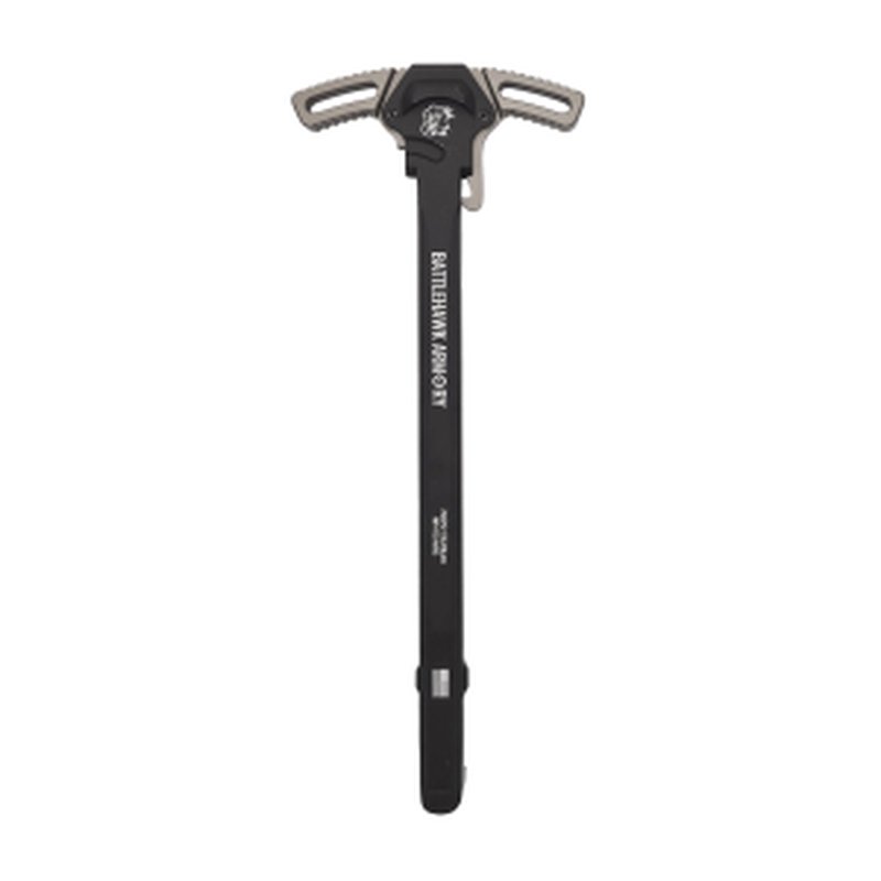BHA Precision AR-15 WarHammer Mod2 Gray Large Lever Ambi Black Charging Handle