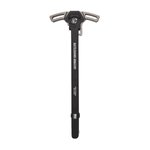 BHA Precision AR-15 WarHammer Mod2 Gray Large Lever Ambi Black Charging Handle