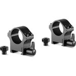 Hawke Professional Weaver 1in Medium 2pc Black Steel Rings