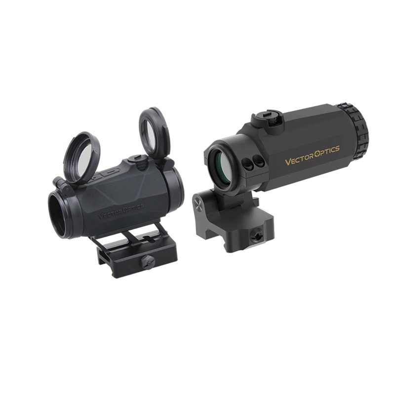 Vector Optics Maverick-IV 1x20 Mini Red Dot Sight & Maverick-III 3x22 MIL Magnifier Bundle