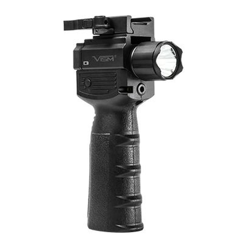 VISM Quick Release Vertical Grip with LED Light/Laser Gen II Black