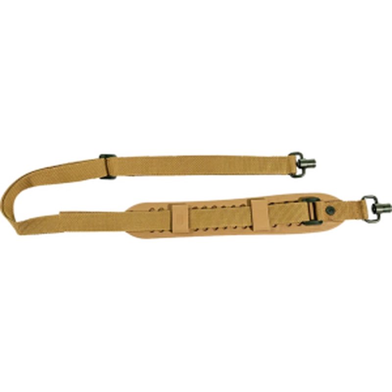 Boyt Harness Super Grip Sling Coyote Brown, 2\" Wide, QD Swivels, Non-Slip Shoulder Pad, SGSS90405