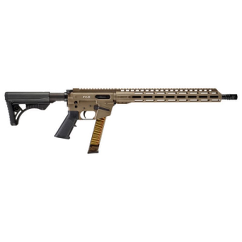 Freedom Ordnance FX9 9mm AR-9 Rifle 33rd Glock Mag 16" FDE