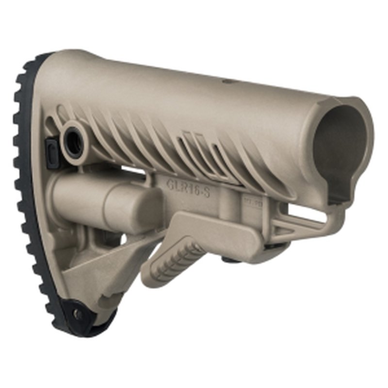 FAB Defense AR-15 Stock with Battery Storage Flat Dark Earth