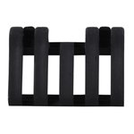 ERGO Low Profile Picatinny Rail Cover w/ Wire Loom 5-Slot Polymer Black