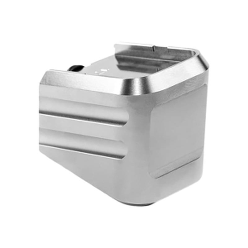 Cross Armory CRG+0MEG19SV Magazine Extension for Glock 19/23/32 Gen1-5 9mm/.40 S&W/.357 SIG +0 Silver Aluminum
