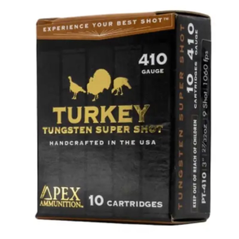 APEX Ammunition 410G Shotshell 3\" Tungsten Super Shot #9.5