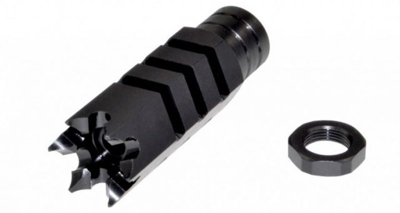 Sniper Muzzle Brake Recoil Compensator 1/2x28 Stainless Steel AR-15 AR-10