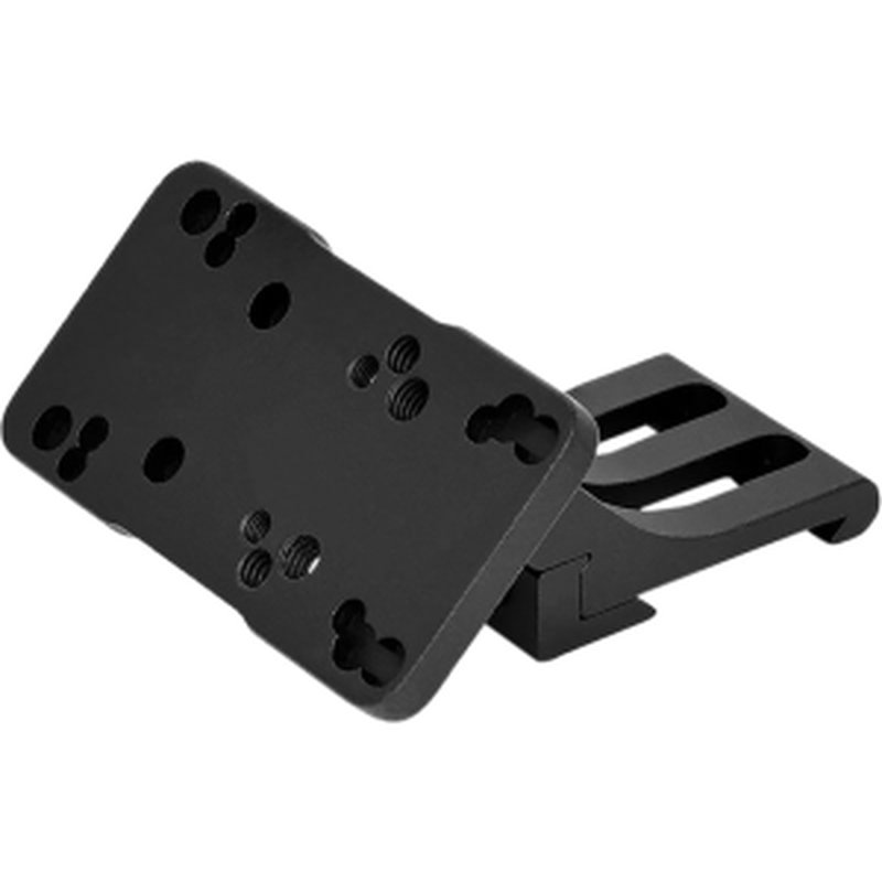 Warne 6110ML Red-Dot Riser 45 Degree Offset Reflex Black Anodized Left Hand