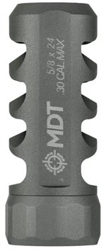 MDT Hunt Brake Muzzle Brake .30 Cal 5/8x24 Bead Blasted Titanium