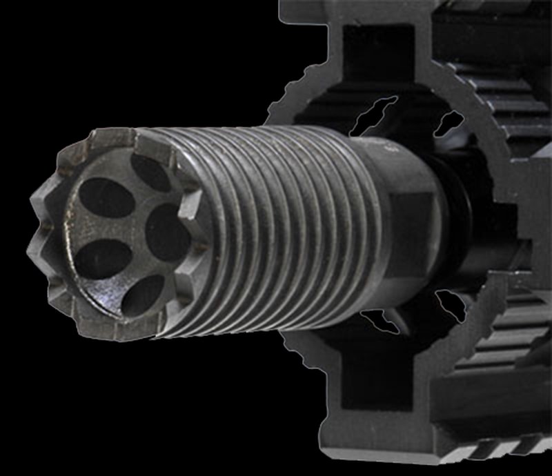 Troy Ind Claymore Muzzle Brake 5/8-24 2.25in Matte Black SBRACLM06BT00