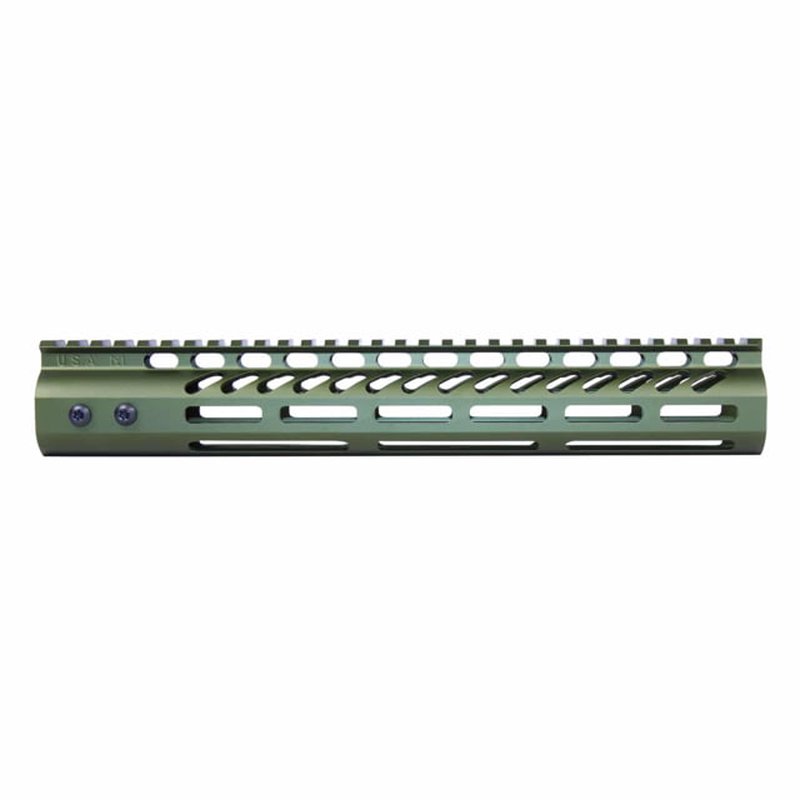 Guntec USA 4in Ultra Lightweight Thin M-LOK System Handguard w/ Monolithic Top Rail