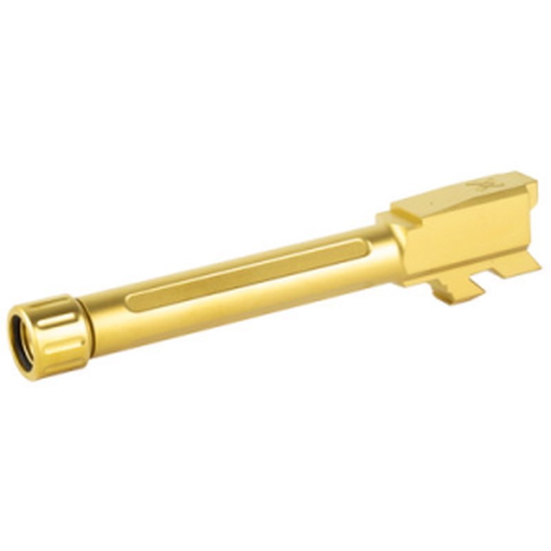 True Precision Glock 48 9mm Threaded Barrel Gold Titanium Nitride